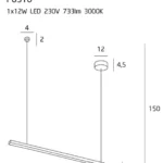 Lampy wiszące → Maxlight P0310D Trio I