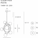 Függőlámpák → Maxlight P0378 Cosmos I
