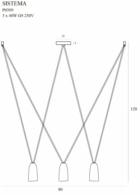 Lampy wiszące → Maxlight P0399 Sistema III