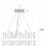 Lampy wiszące → Maxlight P0420 Prince 40cm