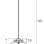 Lampy wiszące → Maxlight P0515 Moonstone
