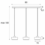 Lampy wiszące → Maxlight P0545 Lipari III