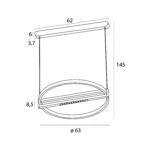 Lampy wiszące → Maxlight P0552 Singapur Round