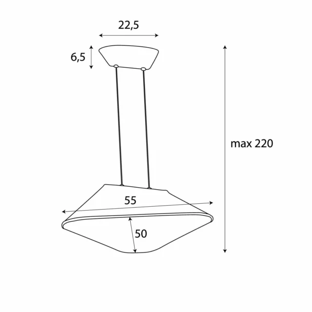 Lampy wiszące → Maxlight P0569 Carbon