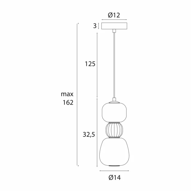 Lampy wiszące → Maxlight P0627 Modern 13W