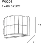 Kinkiety → Maxlight W0204 Diamante