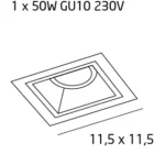 Oświetlenie Techniczne → Wpuszczane → Maxlight H0080 Hit I