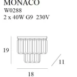 Kinkiety → Maxlight W0288 Monaco