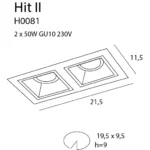 Oświetlenie Techniczne → Wpuszczane → Maxlight H0081 Hit II