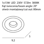 Oświetlenie Techniczne → Wpuszczane → Maxlight H0089 Plazma