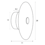 Fali lámpák → Maxlight W0355 Allure 1l