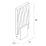 Kinkiety → Maxlight W0361 Vetro