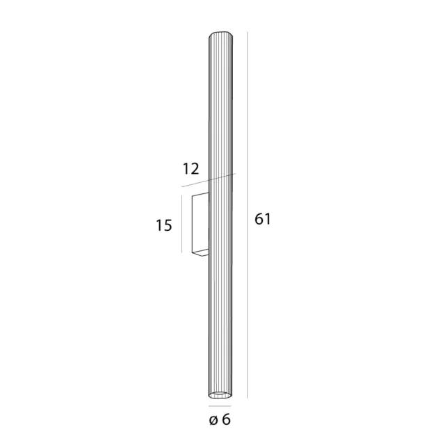 Wall lamps → Maxlight W0366 Fayette 61cm