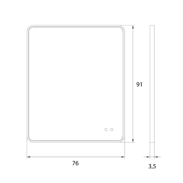 Lustra → Maxlight W0385 Mirror Prostokąt