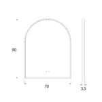 Lustra → Maxlight W0386 Mirror Półokrąg