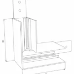 Systemy Szynowe → Magnetyczne → Akcesoria → Maxlight MT0003 Magnetic Kątownik mechaniczny 90° szyny natynkowej wysokiej MT0001/MT0002