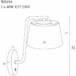 Kinkiety → Maxlight W0194 Chicago