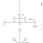 Lampy wiszące → Maxlight P0685 Bingo 57W