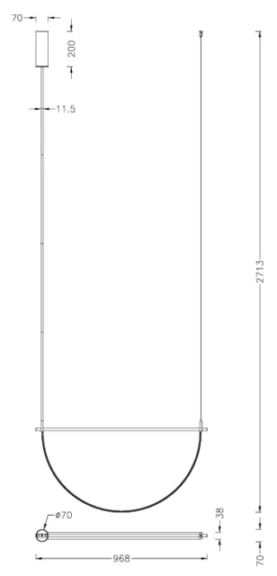 Lampy wiszące → Maxlight P0686 Victoria 30W