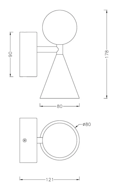 Wall lamps → Maxlight W0444 Bingo