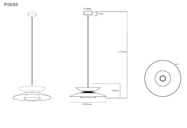 Lampy wiszące → Maxlight P0698 Mayumi