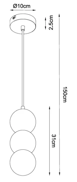 Lampy wiszące → Maxlight P0664 Alice
