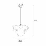 Pendelarmaturer → Maxlight P0650 Lando