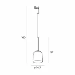 Systemy Szynowe → Systemy Szynowe 3-Fazowe → Oprawy → Maxlight S0018 Tulipe – Lampa do szynoprzewodu 3F