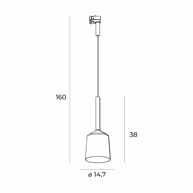 Systemy Szynowe → Systemy Szynowe 3-Fazowe → Oprawy → Maxlight S0018 Tulipe – Lampa do szynoprzewodu 3F