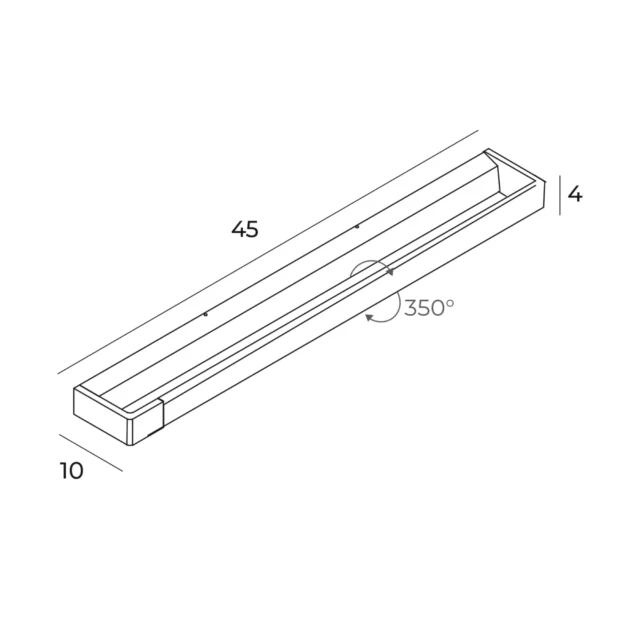 Wall lamps → Maxlight W0318 Flink 45cm