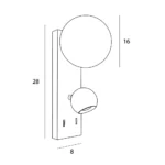 Wall lamps → Maxlight W0351 Atom