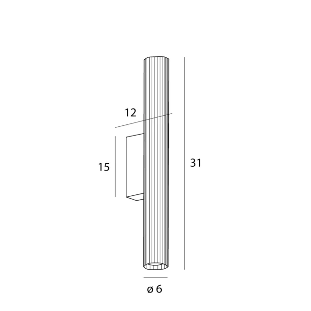 Fali lámpák → Maxlight W0363 Fayette 31cm