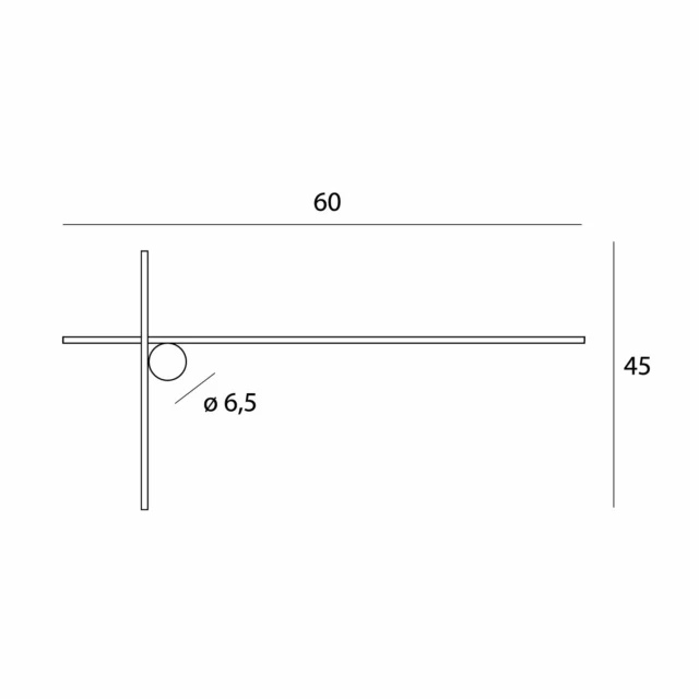 Zidne svjetiljke → Maxlight W0369 Arne 60cm