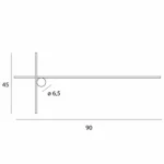 Wall lamps → Maxlight W0369 Arne 90cm