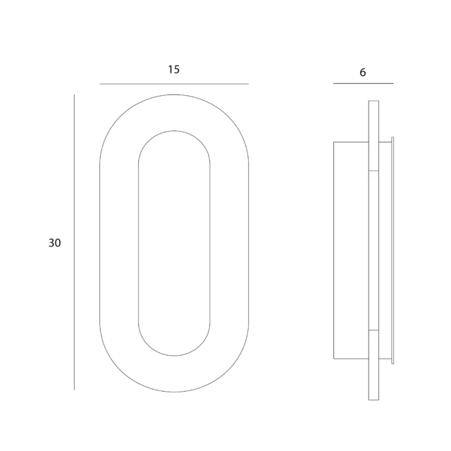 Kinkiety → Maxlight W0393 Travertino Oval