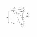 Wandleuchten → Maxlight W0374 Lofer