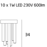 Ceiling lights → Maxlight C0117D Organic 20cm