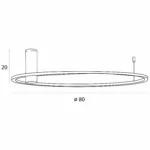 Plafonniers → Maxlight C0239 Queen 60cm
