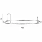 Plafonniers → Maxlight C0240 Queen 80cm