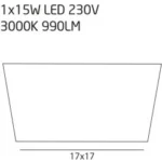 Teknisk belysning → Infälld → Maxlight H0053 Panelled Square