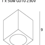 Plafonniers → Maxlight C0084 Pet Square