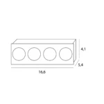 Teknisk belysning → Infälld → Maxlight HM180 4L Modular LED Module  12W