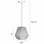 Lampy wiszące → Maxlight P0584 Praslin II