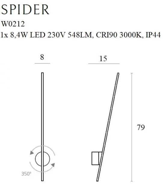 Wall lamps → Maxlight W0212 Spider