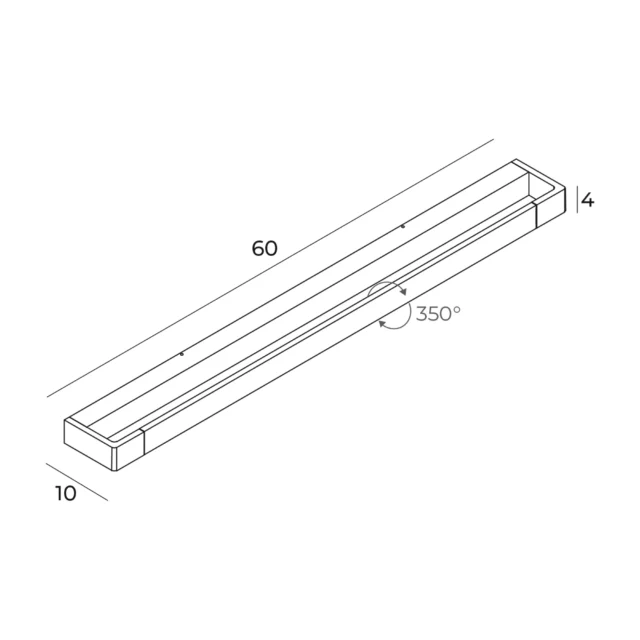 Wall lamps → Maxlight W0308 Flink 60cm