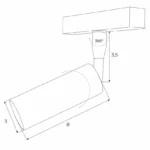 Systemy Szynowe → Magnetyczne → Oprawy → Maxlight M0008Z Magnetic Reflektor 4,7W Zigbee