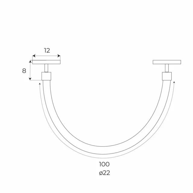 Systèmes de Rails → Magnétiques → Luminaires → Maxlight M0021N Magnetic Tube 1meter On/Off