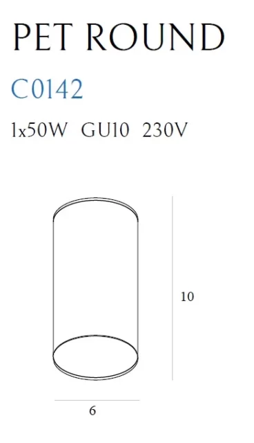 Plafonniers → Maxlight C0142 Pet Round
