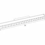 Schienensysteme → Magnetisch → Leuchten → Maxlight M0027N Magnetic Linear grid 35cm On/Off
