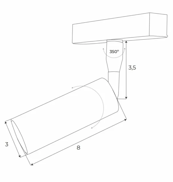 Systemy Szynowe → Magnetyczne → Oprawy → Maxlight M0030Z Magnetic Reflektor 4,7W Zigbee